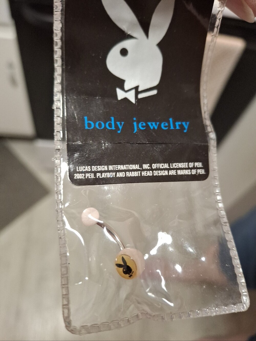 Playboy Belly Button Ring LICENSED NOS!Playboy from the earlier Y2K COLLECTION.